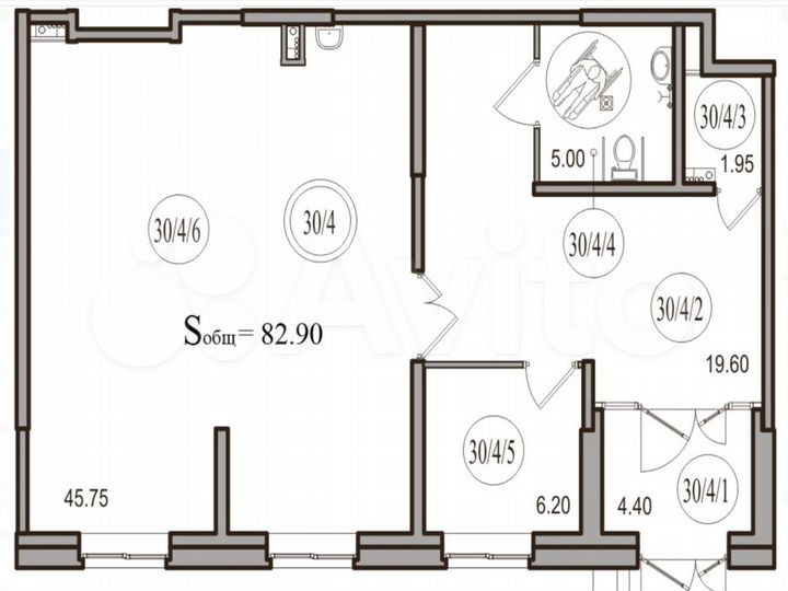 Сдам помещение свободного назначения, 83.4 м²