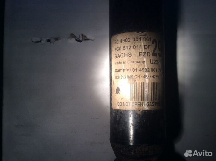 Задний амортизатор VW Passat CC 2013 3C0513049CH