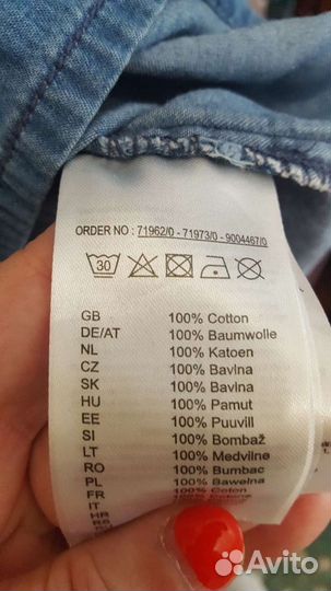 Джинсовое летнее платье для девочки 164