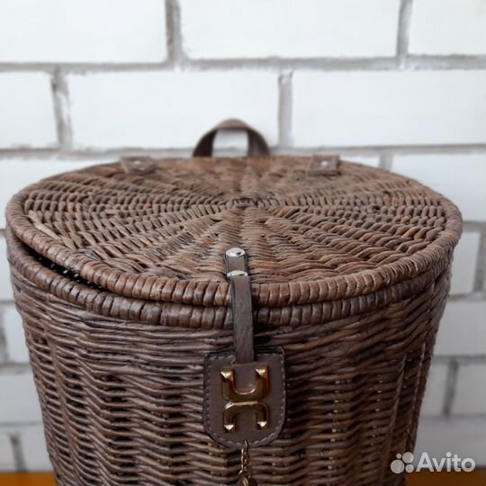 Большой плетёный рюкзак, грибной короб