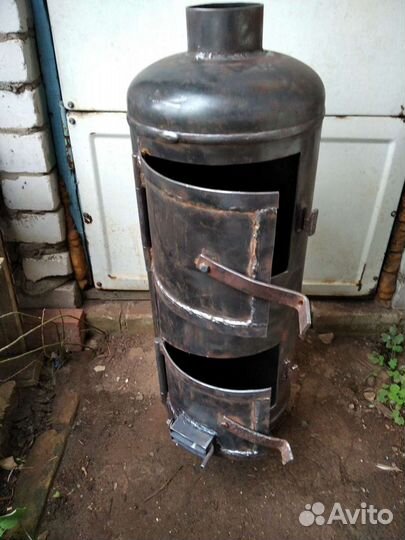 Печь, буржуйка из газ. баллона, печь для казана