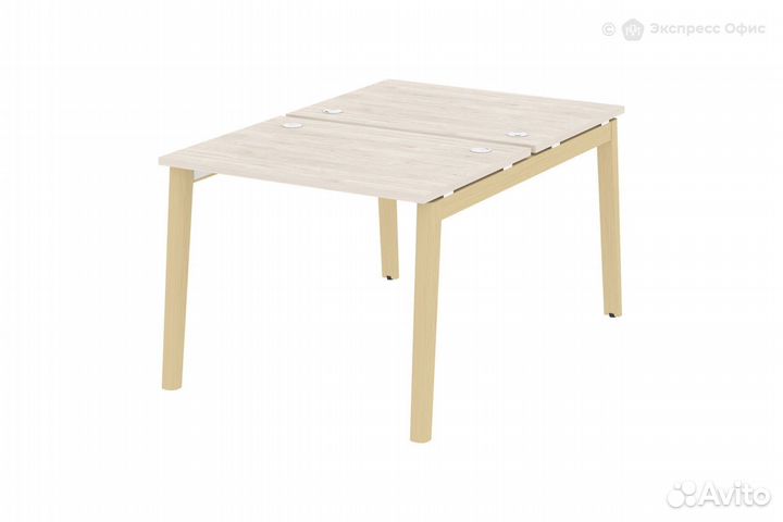 Стол-бенч двойной на деревянных опорах Onix wood O