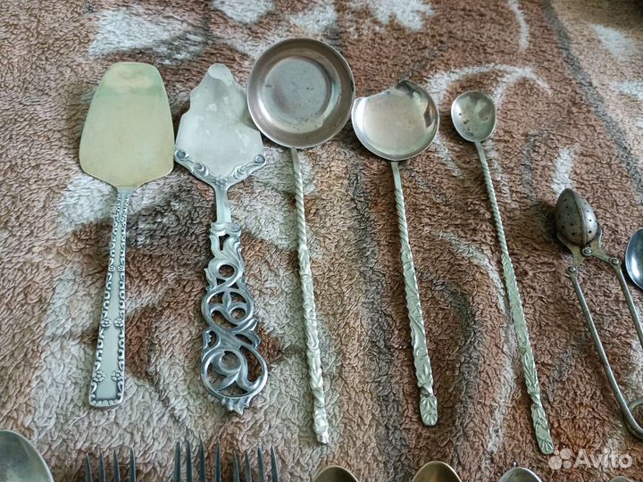 Столовые приборы СССР. Мельхиор. мнц