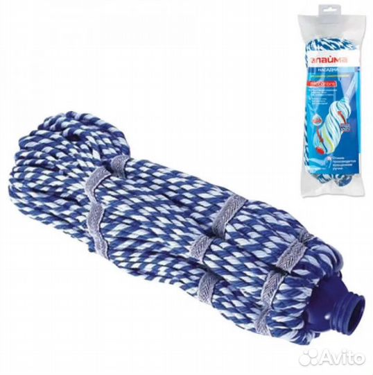 Насадка моп для швабры двуцветная, лайма 601491