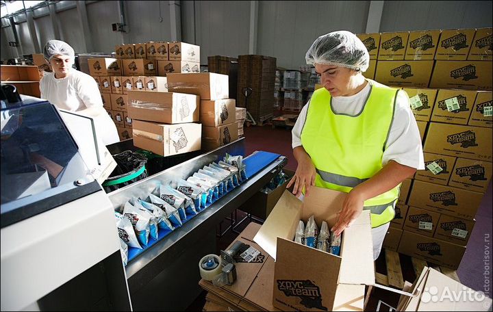 Фасовщик на производство с питанием