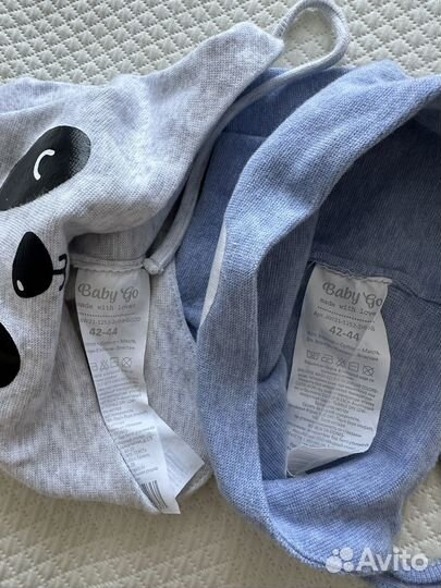 Шапка 2 шт. baby go 42-44. Весна - лето