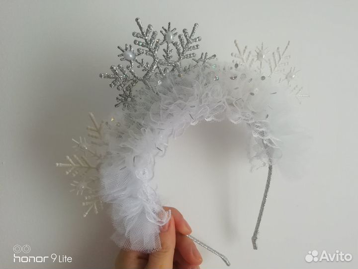 Ободок-снежинки