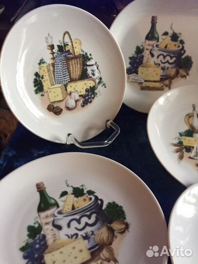 Сервиз гдр Kahla Сырный набор Бронь