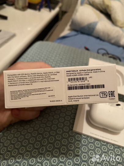 Беспроводные наушники apple airpods 3 ростест