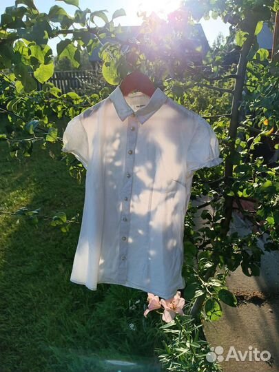 Рубашка с коротким рукавом,для девочек