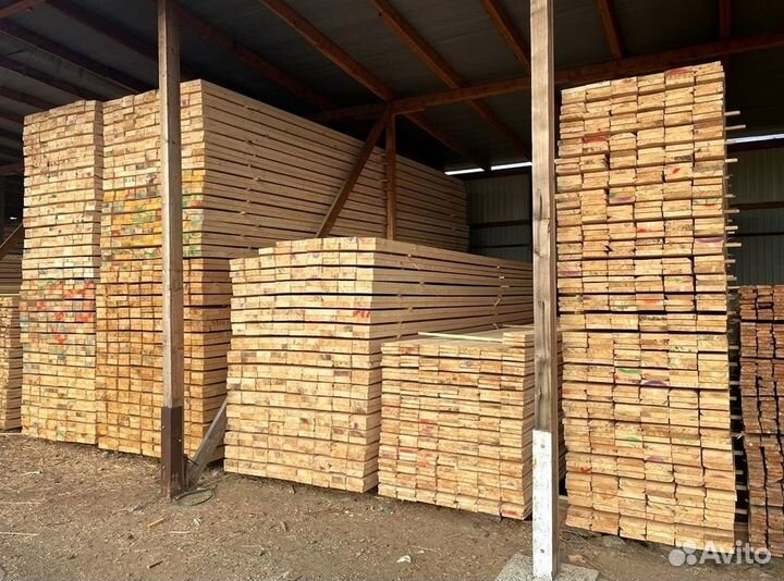 Доска обрезная 25x150x6м