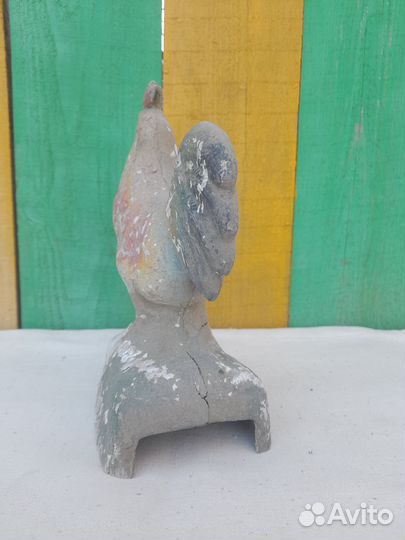 Игрушка СССР из папье-маше Петушок