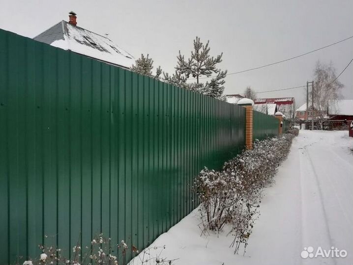 Профлист (профнастил) для забора цветной