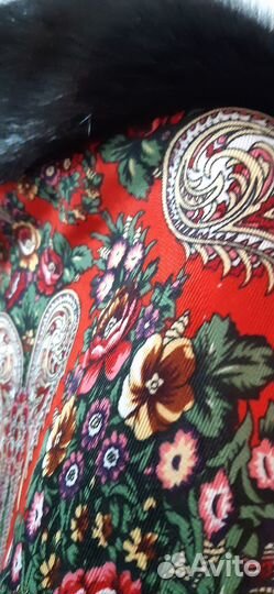 Платок голубой новый