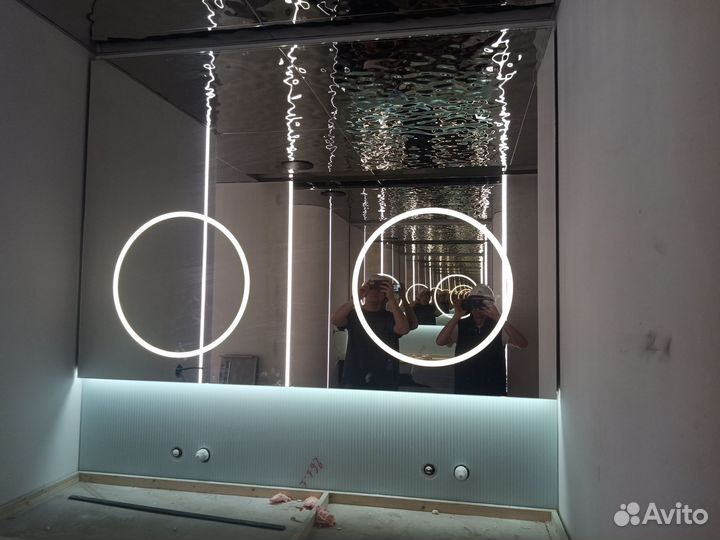 Зеркало на заказ с led подсветкой