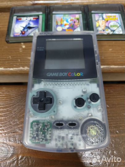 Gameboy color с картриджами