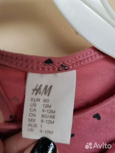 Платье для девочки hm 80