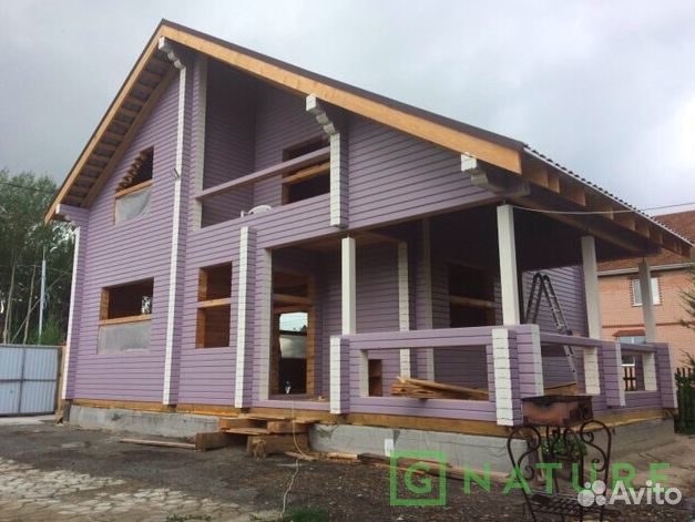 Шлифовка и покраска сруба