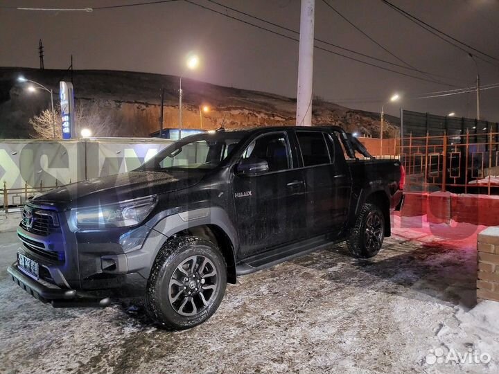 Защита бампера Toyota Hilux Black Onyx