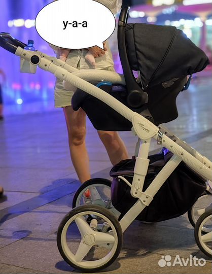 Коляска adamex 3 в 1 бу