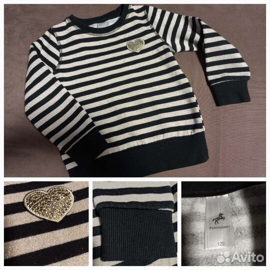 Пуловеры, лонгосливы для девочки 110 -116 Европа