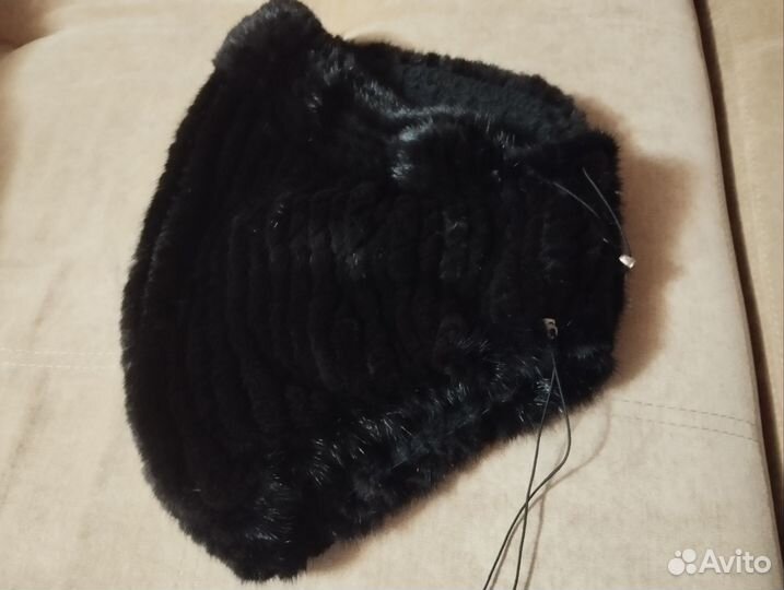 Норковый капюшон капор