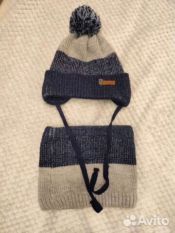 Шапка со снудом детская