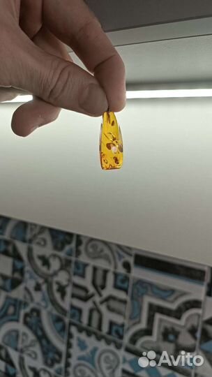 Серьги янтарь СССР