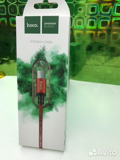 Зарядное устройство USB кабель micro USB hoco X14