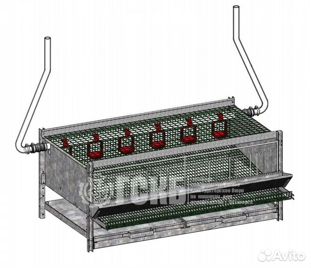 Фермерский блок клеток бп-1 для перепела на яйцо