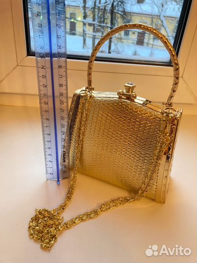 Сумка театральная золотая