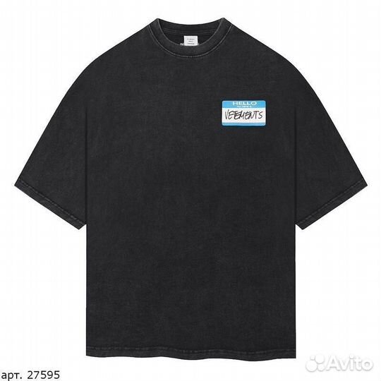 Футболка Vetements Черная