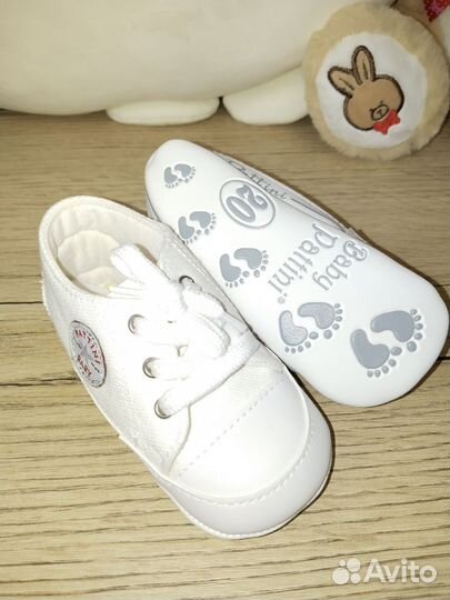 Пинетки кеды для новорожденных малышей