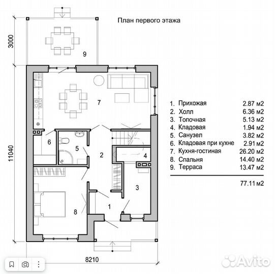 Проект двухэтажного дома