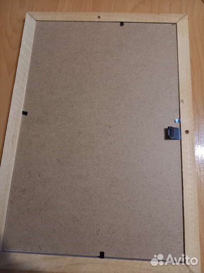 Фоторамка деревянная под стеклом новая