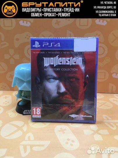 PS4 Wolfenstein Alt History Collection (2 диска +