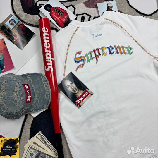 Футболка Supreme x Coogi SS24 эксклюзив