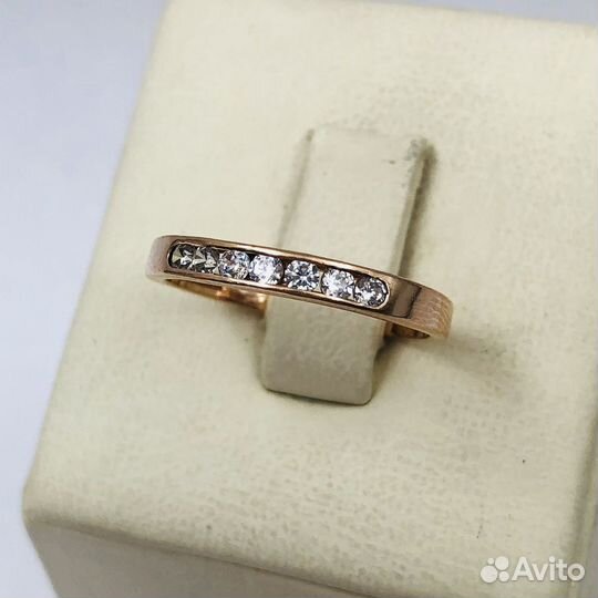 Золотое кольцо Дорожка с фианитами