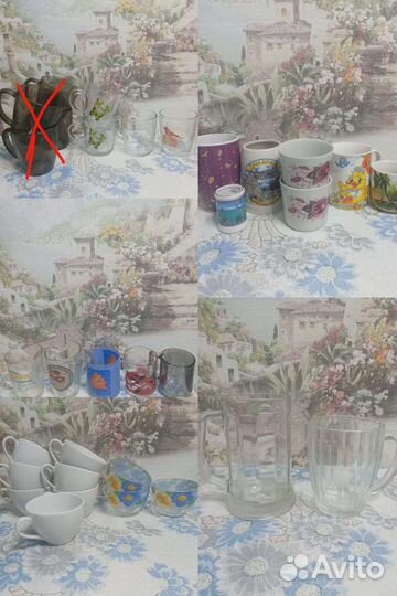 Кружка чайная, пивная кружка, бокалы