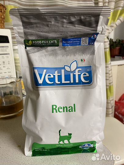 Сухой корм для кошек Vetlife Renal 800 граммов