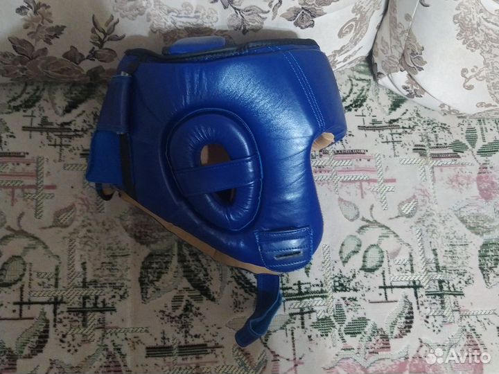 Шлем для бокс синий размер М