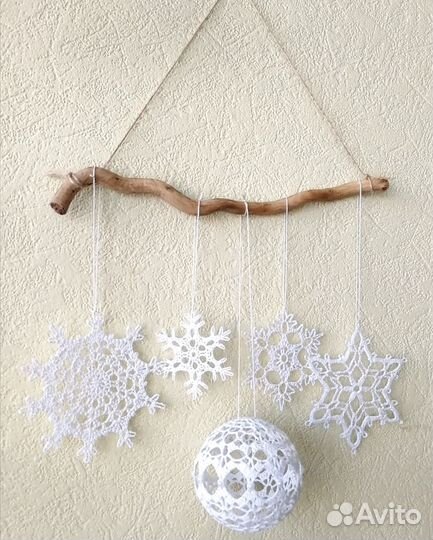 Вязаные новогодние шары