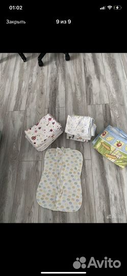 Пеленки детские муслиновые