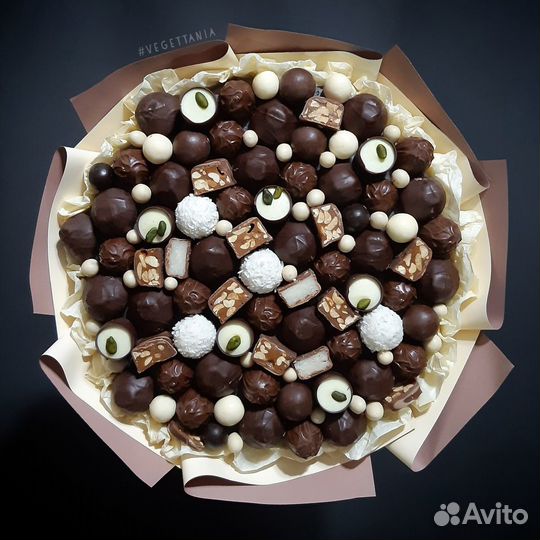 Сладкие букеты и корзины. Съедобные букеты