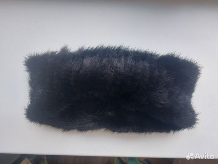 Меховая повязка на голову женская