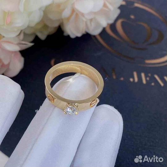 Cartier Love Solitaire Желтое золото, 0,3ct