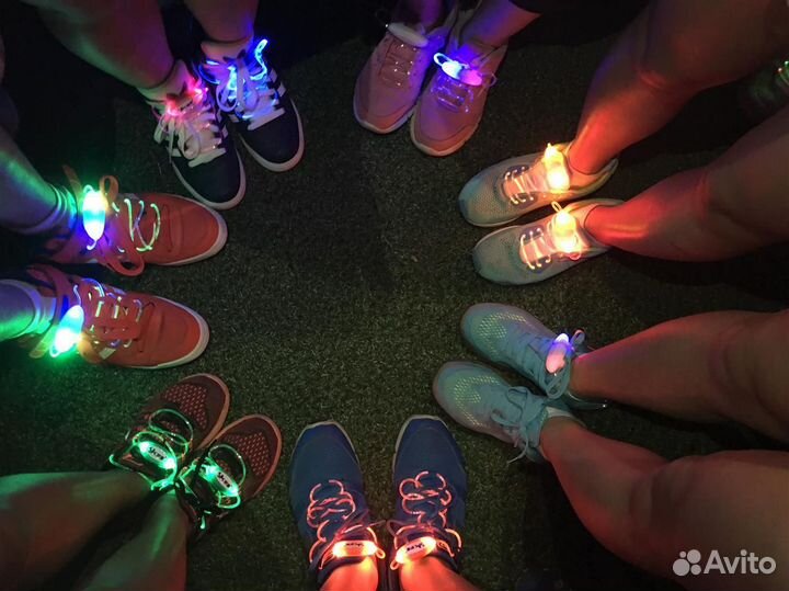 Светящиеся шнурки с LED подсветкой 80см