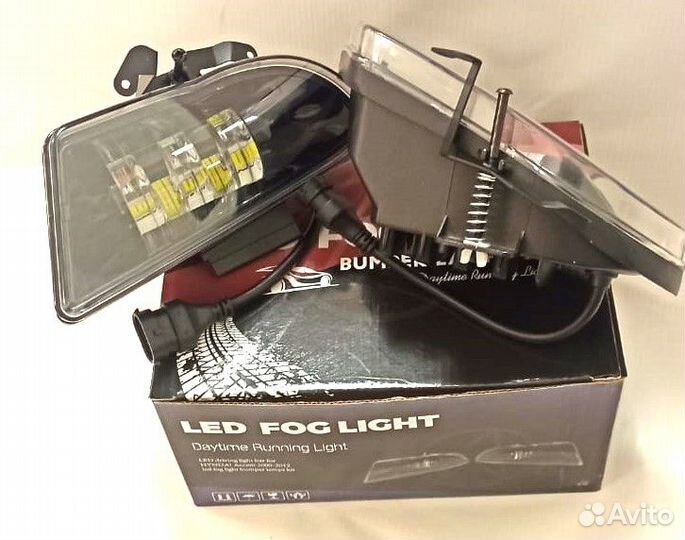 Противотуманные фары 5 линз Хендай Акцент лед