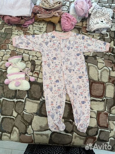 Вещи для девочки пакетом 62,68,74