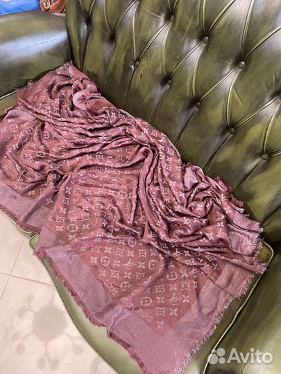 Платок шаль кашемир/шелк louis vuitton италия